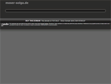 Tablet Screenshot of moser-solga.de